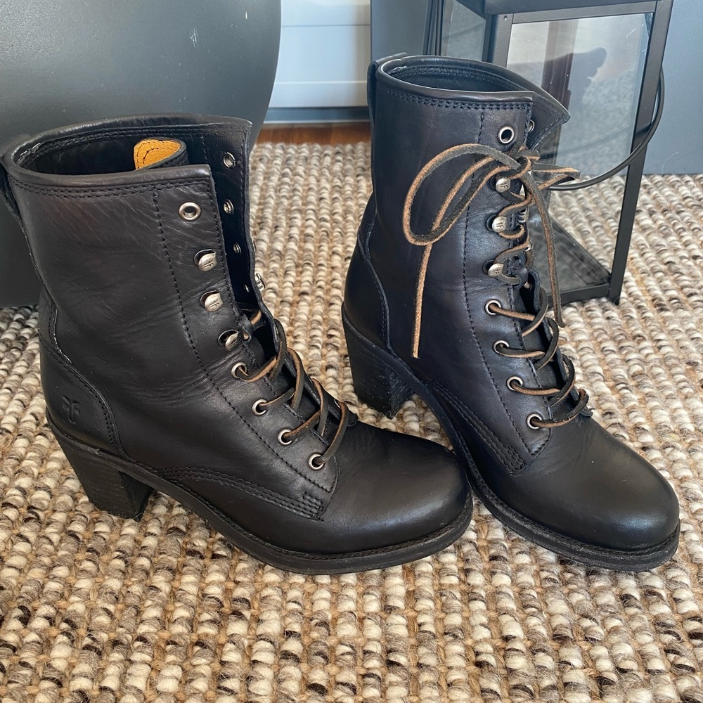 Frye combat boots
